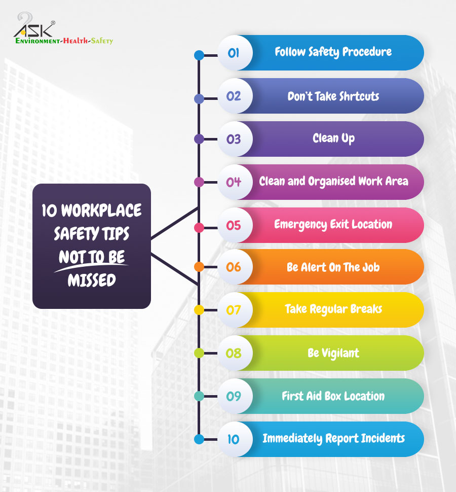 Workplace Safety tips
