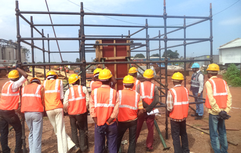 Scaffold on-site safety training